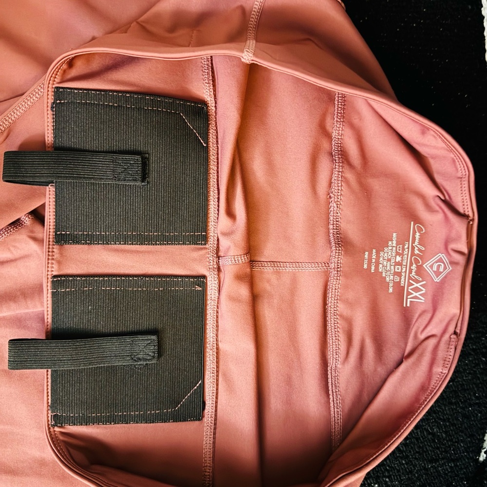 Concealed Casual Coral Leggings with tactical double booster built in- NWOT